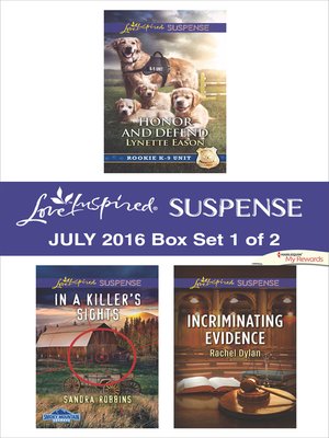cover image of Harlequin Love Inspired Suspense July 2016, Box Set 1 of 2